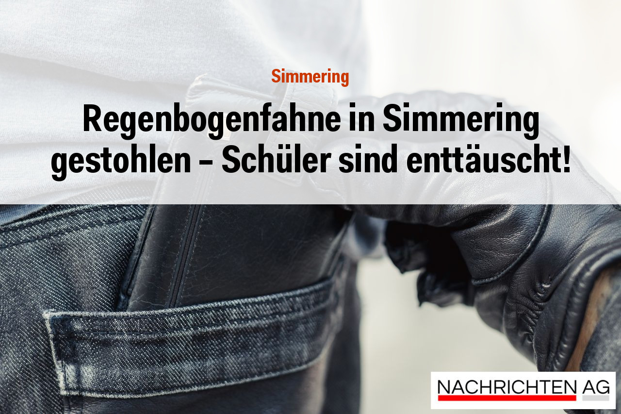 Regenbogenfahne in Simmering gestohlen – Schüler sind enttäuscht!