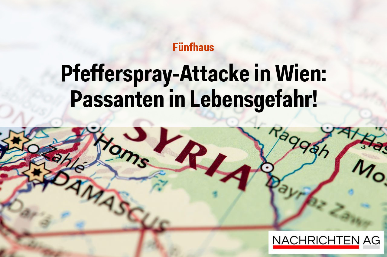 Pfefferspray-Attacke in Wien: Passanten in Lebensgefahr!