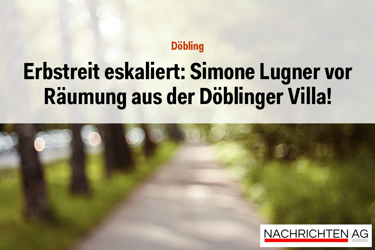Erbstreit eskaliert: Simone Lugner vor Räumung aus der Döblinger Villa!