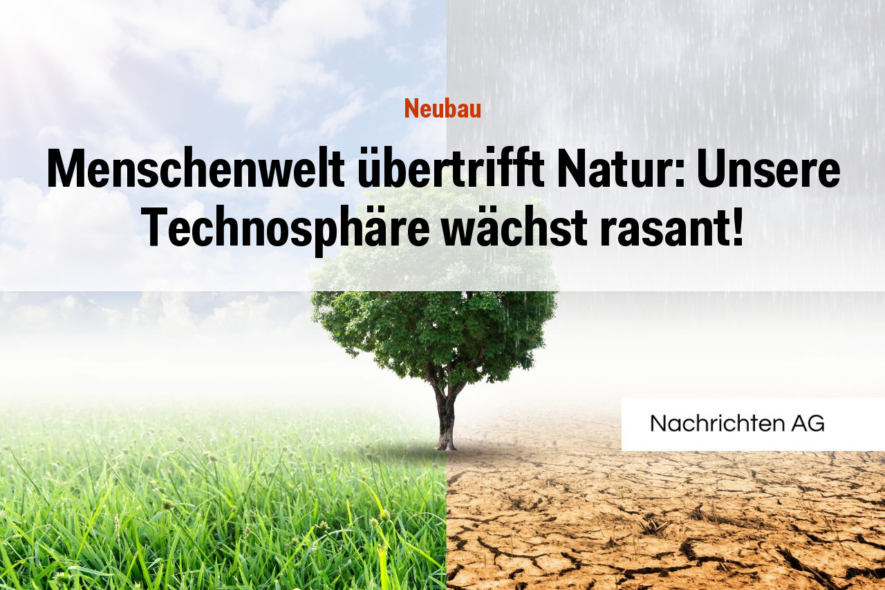 Menschenwelt übertrifft Natur: Unsere Technosphäre wächst rasant!