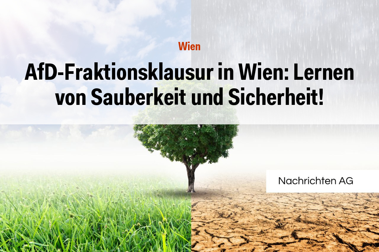 AfD-Fraktionsklausur in Wien: Lernen von Sauberkeit und Sicherheit!