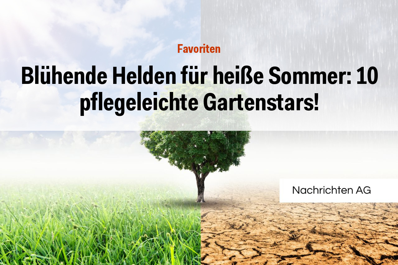 Blühende Helden für heiße Sommer: 10 pflegeleichte Gartenstars!