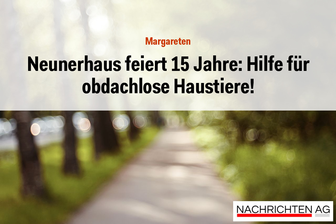 Neunerhaus feiert 15 Jahre: Hilfe für obdachlose Haustiere!